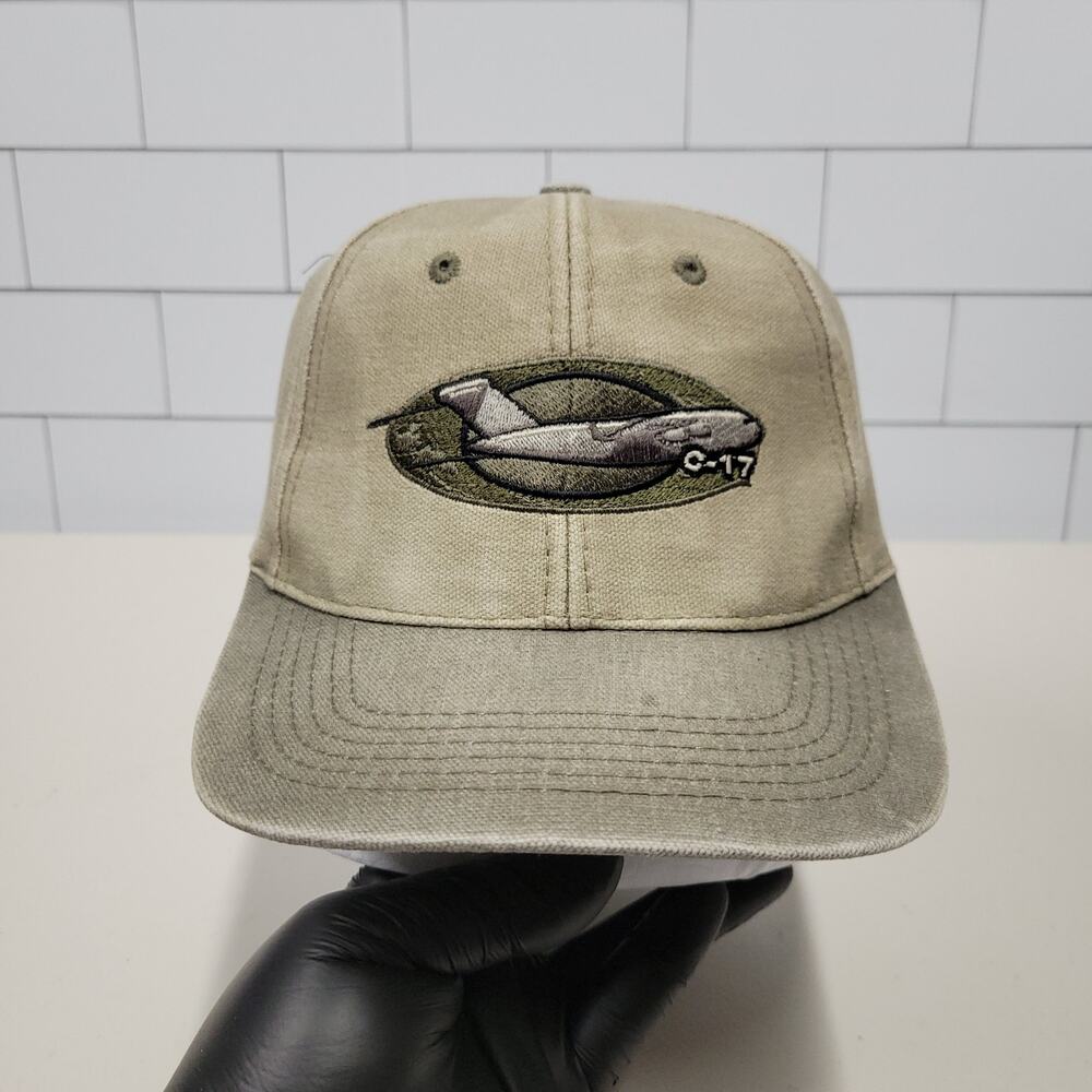 Boeing C-17 Globemaster III Military Aircraft Art Headwear Strapback Hat
